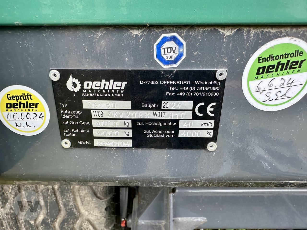 Oehler ZDK 80 - Landwirtschaftlicher Kipper: das Bild 1 Oehler ZDK 80 - Landwirtschaftlicher Kipper: das Bild 1