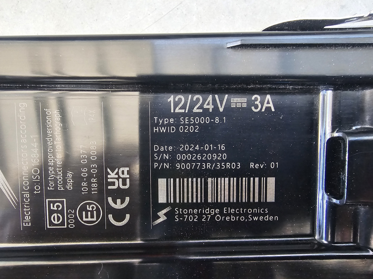STONERIDGE SE5000-8.1 / VOLVO FH4 EURO 6 / TACHOGRAPH - Tachograph: das Bild 3 STONERIDGE SE5000-8.1 / VOLVO FH4 EURO 6 / TACHOGRAPH - Tachograph: das Bild 3