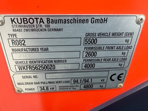 Radlader KUBOTA R082: das Bild 8