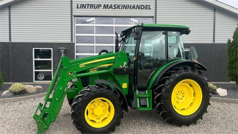 Traktor John Deere 5080R Med frontlæsser: das Bild 1