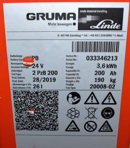 GRUMA 24 Volt 2 PzB 200 Ah - Batterie: das Bild 5 GRUMA 24 Volt 2 PzB 200 Ah - Batterie: das Bild 5