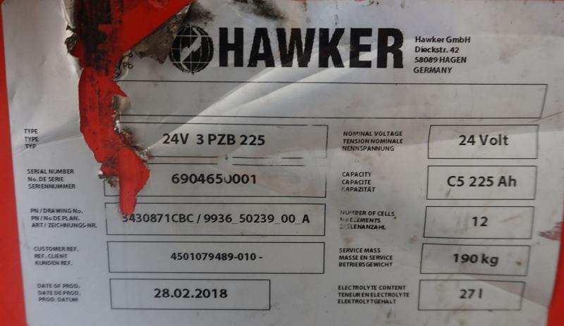 HAWKER 24 Volt 3 PzB 225 Ah - Batterie: das Bild 5 HAWKER 24 Volt 3 PzB 225 Ah - Batterie: das Bild 5