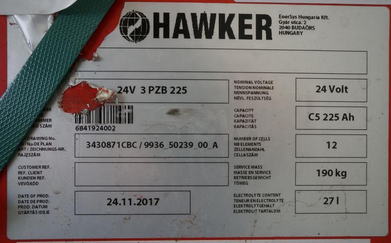 HAWKER 24 Volt 3 PzB 225 Ah - Batterie: das Bild 5 HAWKER 24 Volt 3 PzB 225 Ah - Batterie: das Bild 5