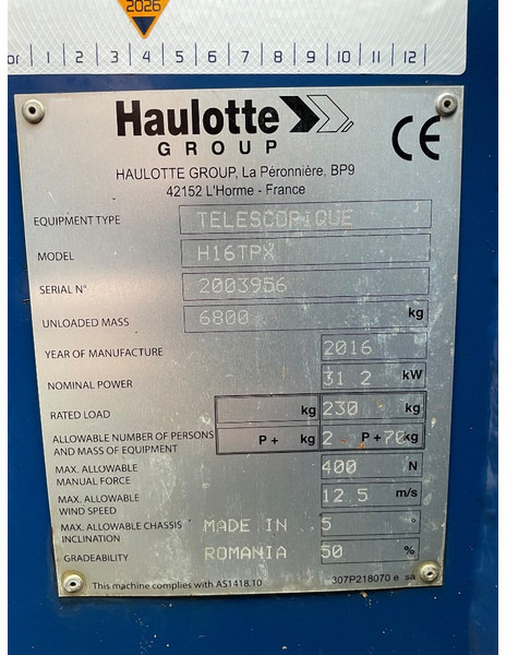 Haulotte H 16 TPX - Teleskopbühne: das Bild 3 Haulotte H 16 TPX - Teleskopbühne: das Bild 3
