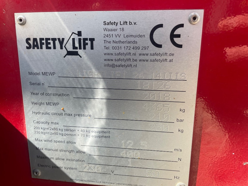 Hinowa Lightlift 26.14 III S - Gelenkarmbühne: das Bild 3 Hinowa Lightlift 26.14 III S - Gelenkarmbühne: das Bild 3