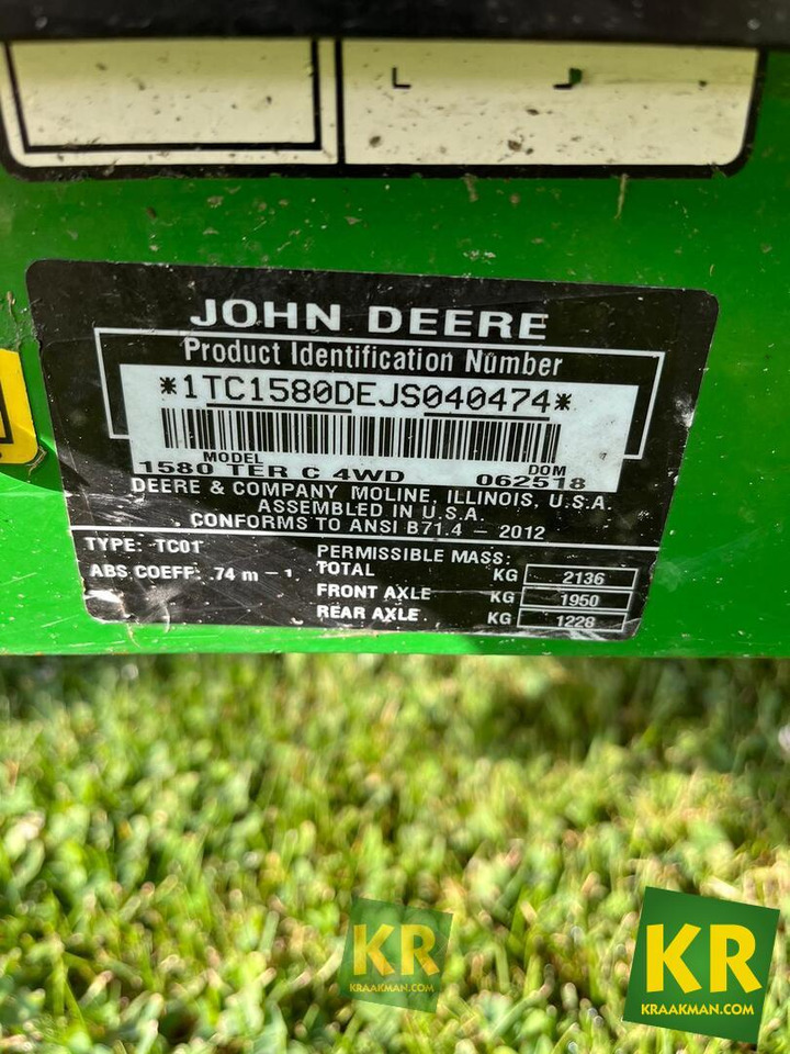 John Deere 1580 - Rasenmäher: das Bild 3 John Deere 1580 - Rasenmäher: das Bild 3