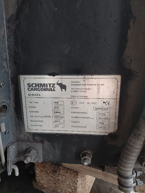 Schmitz -2016 S/N: 5800003437 - Kühlaggregat: das Bild 2 Schmitz -2016 S/N: 5800003437 - Kühlaggregat: das Bild 2