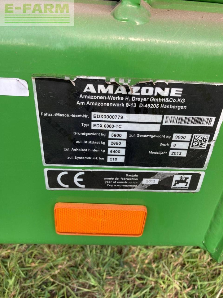 Einzelkornsämaschine Amazone EDX 6000-TC: das Bild 15