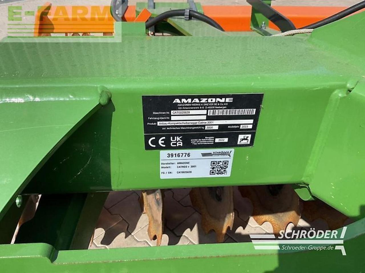Amazone catros+ 3001 - Scheibenegge: das Bild 3 Amazone catros+ 3001 - Scheibenegge: das Bild 3