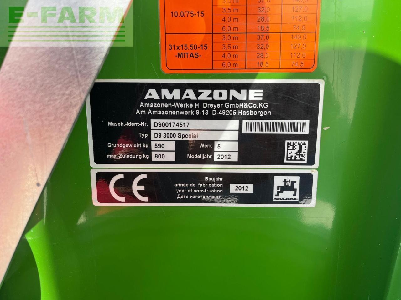 Amazone d 9 / 3000 special - Sämaschine: das Bild 1 Amazone d 9 / 3000 special - Sämaschine: das Bild 1