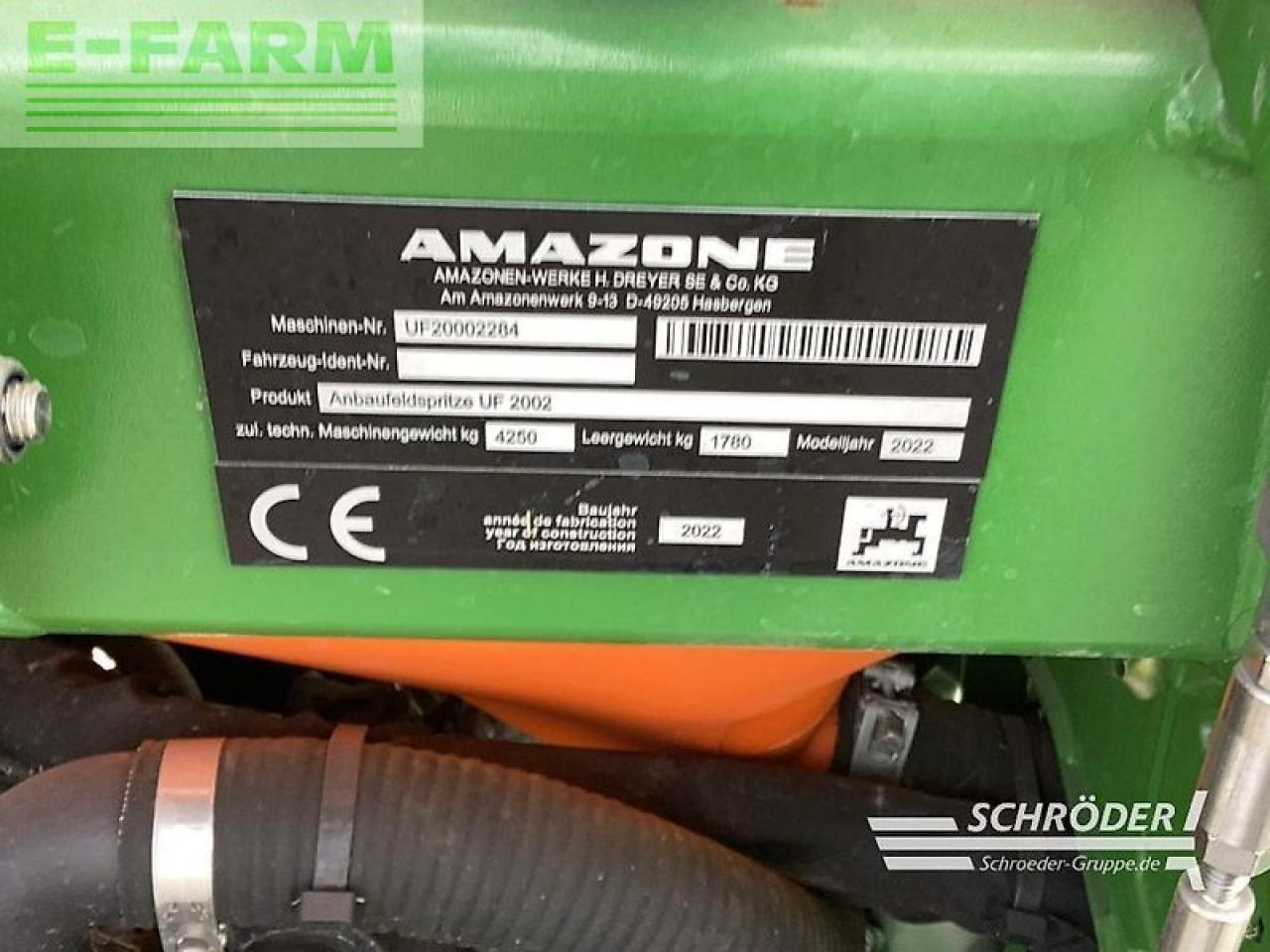 Amazone uf 2002 - top ausstattung ! - Anhängespritze: das Bild 2 Amazone uf 2002 - top ausstattung ! - Anhängespritze: das Bild 2