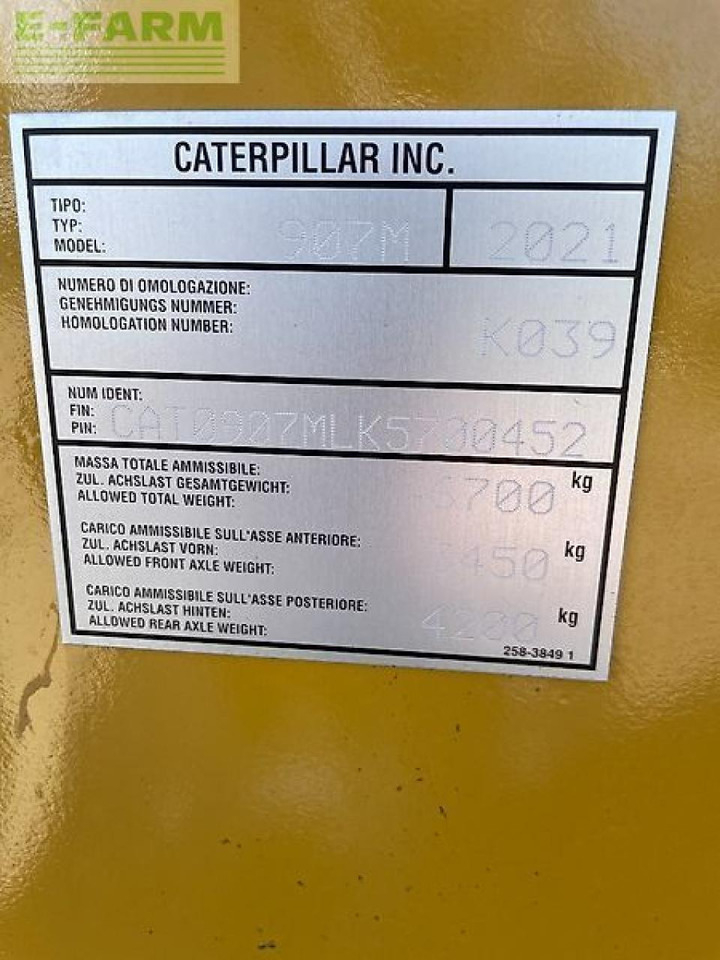 Minibagger Caterpillar 907m: das Bild 20
