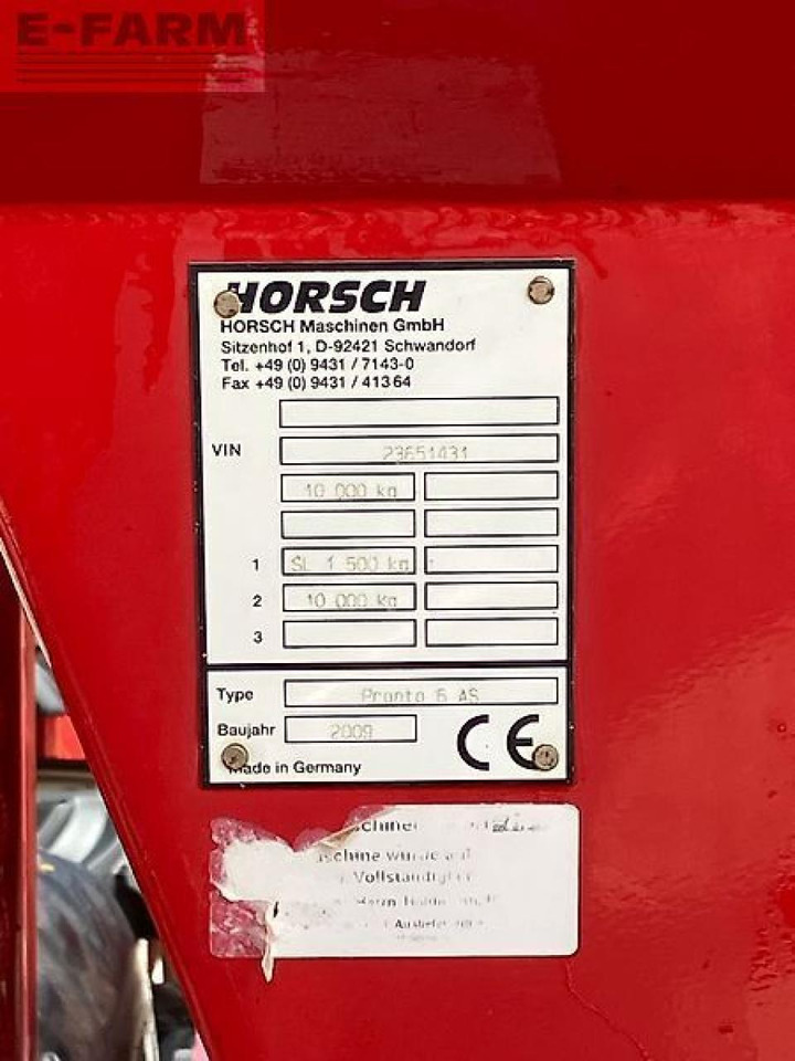 Horsch pronto 6 as *mit saatflusskontrolle* - Sämaschine: das Bild 2 Horsch pronto 6 as *mit saatflusskontrolle* - Sämaschine: das Bild 2
