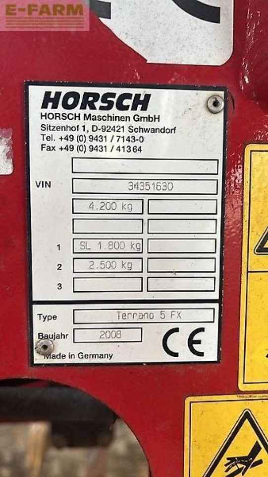 Horsch terrano 5fx - Grubber: das Bild 5 Horsch terrano 5fx - Grubber: das Bild 5