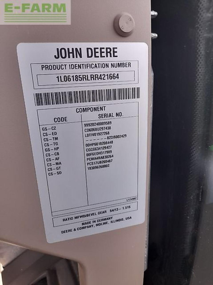 Traktor John Deere 6r185/ 6r 185: das Bild 7