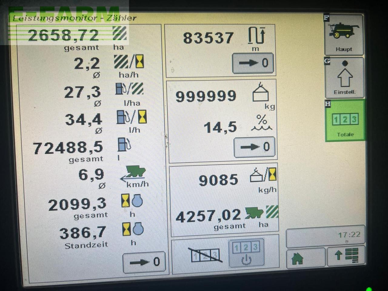 Mähdrescher John Deere S670i: das Bild 8