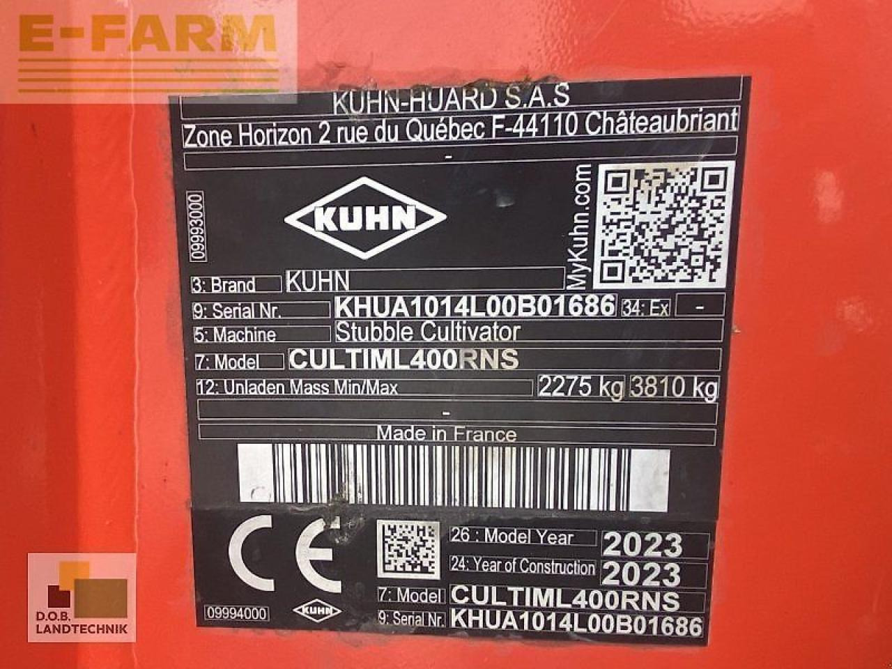 Kuhn cultimer l 400 r ns - Grubber: das Bild 2 Kuhn cultimer l 400 r ns - Grubber: das Bild 2