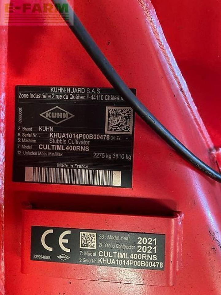 Kuhn cultimer l400r - Grubber: das Bild 2 Kuhn cultimer l400r - Grubber: das Bild 2