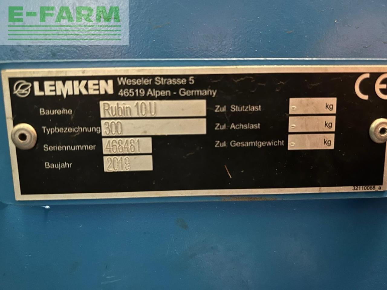 Scheibenegge Lemken Rubin U 10: das Bild 9