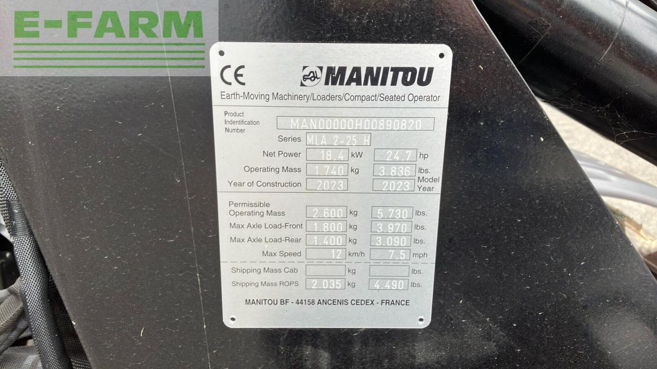 Minibagger Manitou mla 2-25 h: das Bild 17