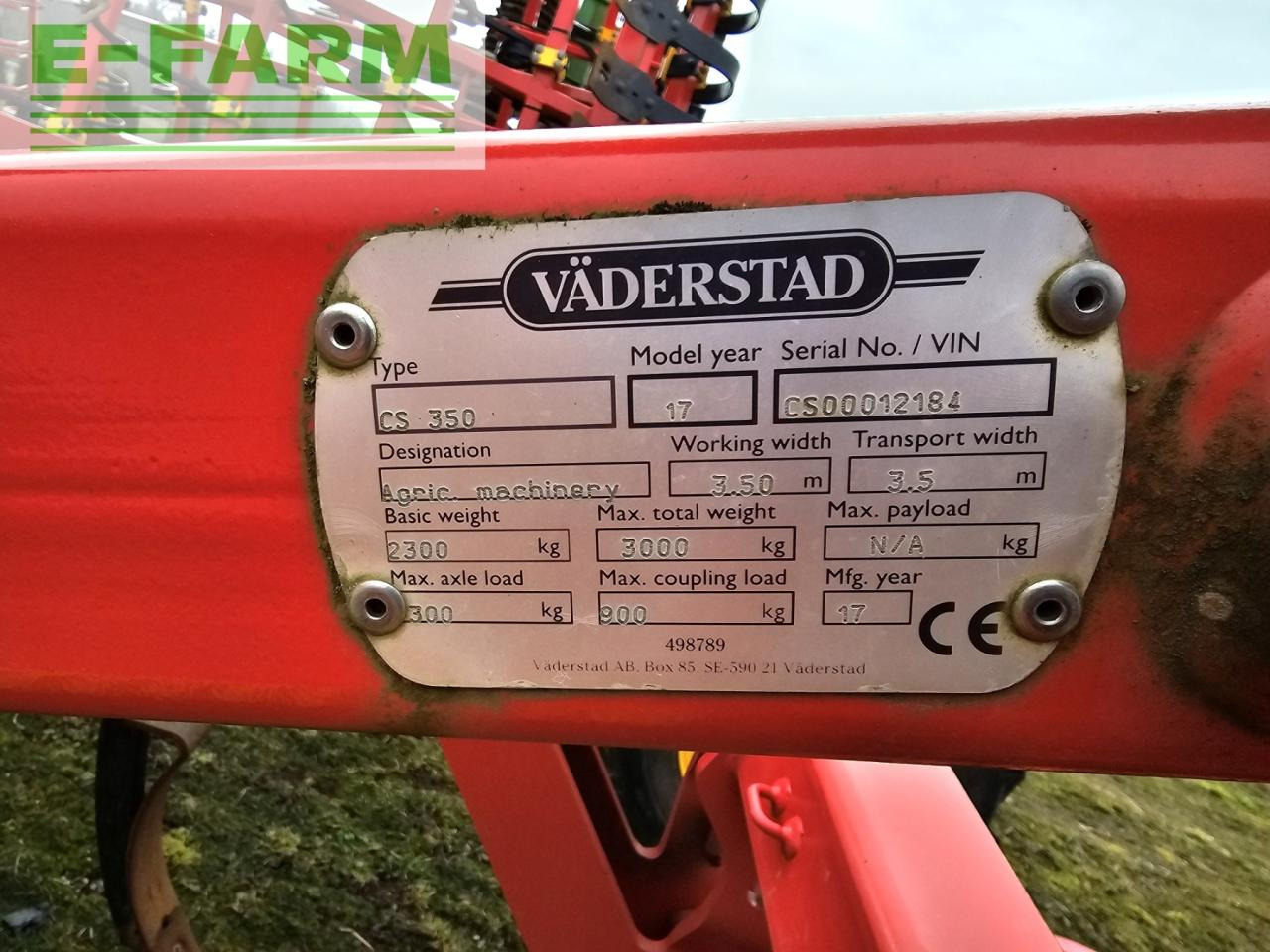Väderstad Cultus Cs350 + Bdx-180 - Grubber: das Bild 4 Väderstad Cultus Cs350 + Bdx-180 - Grubber: das Bild 4