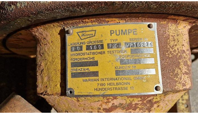 Wasserpumpe Warman PC100 Schlamm & Wasserpumpe: das Bild 8