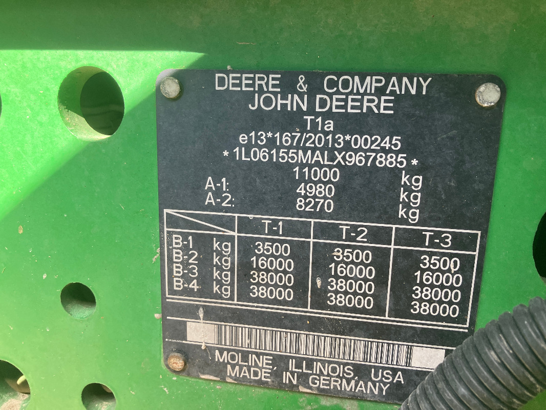 Traktor John Deere 6155M: das Bild 7 Traktor John Deere 6155M: das Bild 7