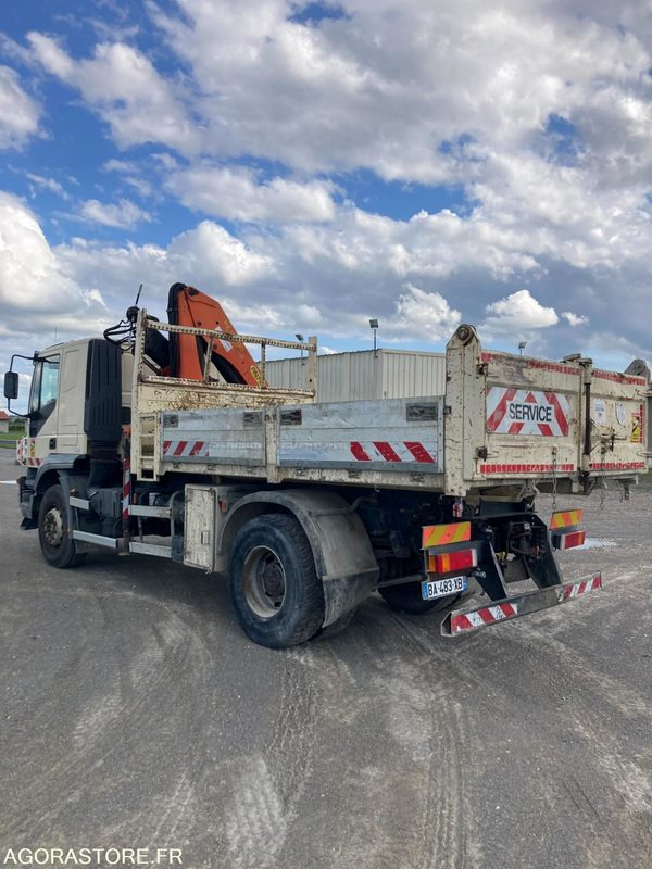 LKW CAMION BENNE 4x2 IVECO TRAKKER 190T44 + GRUE PK15500 - Année 2006 - 391 000 km: das Bild 7