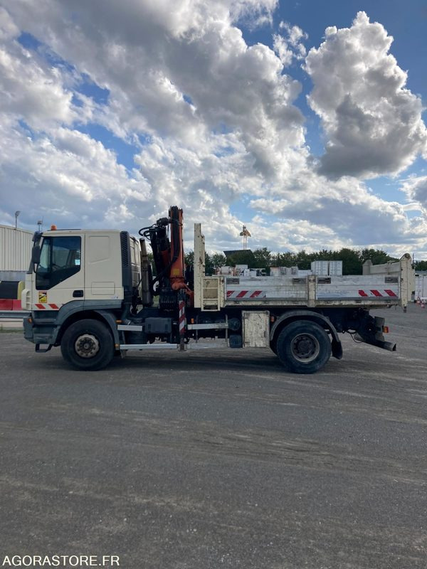 LKW CAMION BENNE 4x2 IVECO TRAKKER 190T44 + GRUE PK15500 - Année 2006 - 391 000 km: das Bild 8