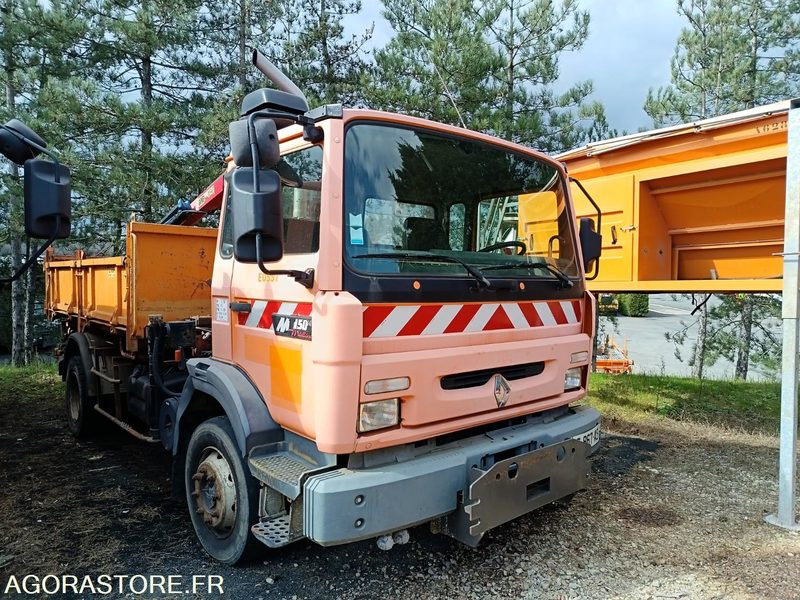 Camion Renault 16T Tribenne Grue M150/12 BC-867-AS - LKW: das Bild 2 Camion Renault 16T Tribenne Grue M150/12 BC-867-AS - LKW: das Bild 2