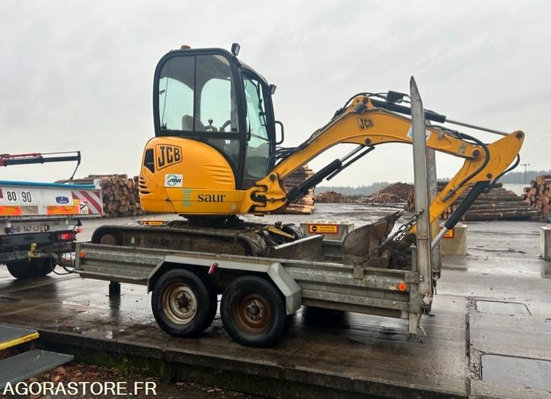 MINIPELLE JCB 2T8 4380H + REMORQUE 3T5 YSM + GODETS + BRH 240KG - Minibagger: das Bild 1 MINIPELLE JCB 2T8 4380H + REMORQUE 3T5 YSM + GODETS + BRH 240KG - Minibagger: das Bild 1
