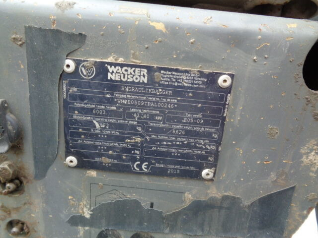 Kettenbagger WACKER NEUSON 6003: das Bild 11 Kettenbagger WACKER NEUSON 6003: das Bild 11
