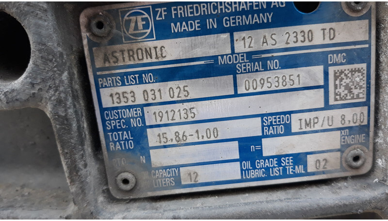 Getriebe für LKW DAF XF106 complete: das Bild 9