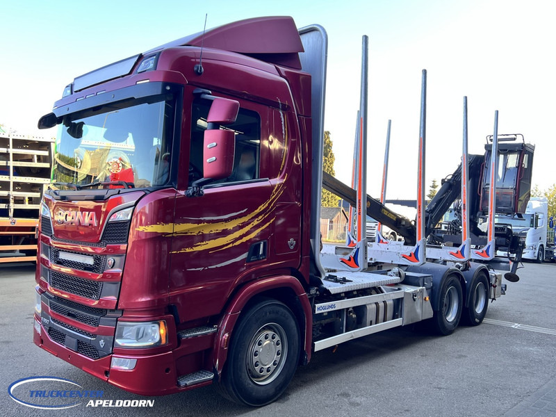 Scania R650 V8 NGS 6x4, Retarder, Jonsered ('18) - Holztransporter, Autokran: das Bild 3 Scania R650 V8 NGS 6x4, Retarder, Jonsered ('18) - Holztransporter, Autokran: das Bild 3