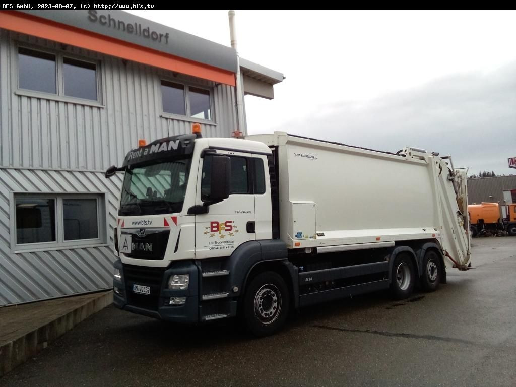 MAN TGS 28.320 6x2-4 BL HS UL Olympus 23 - Euro Max - Müllwagen: das Bild 1 MAN TGS 28.320 6x2-4 BL HS UL Olympus 23 - Euro Max - Müllwagen: das Bild 1