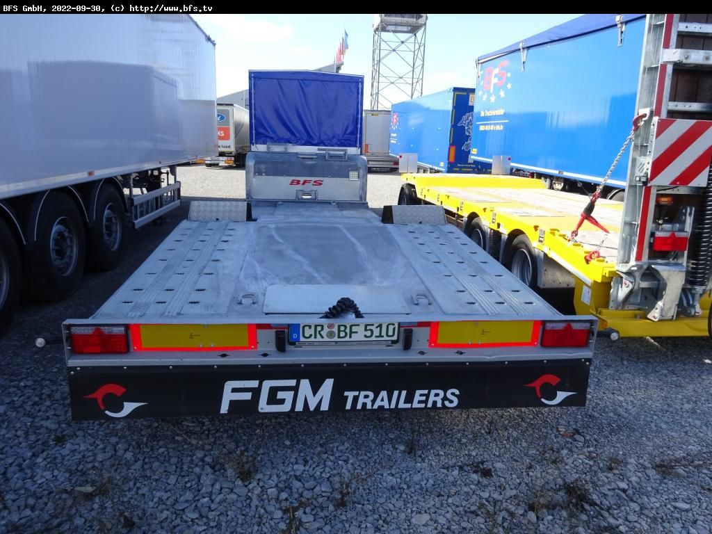 Semi Trailer 19 AF 1-Achs Tieflader Plane - Tieflader Auflieger: das Bild 3 Semi Trailer 19 AF 1-Achs Tieflader Plane - Tieflader Auflieger: das Bild 3