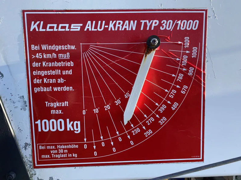 Autokran Iveco EuroCargo 90 E18 - EURO 5 + KLAAS ALU-KRAN 30 METER MET REMOTE: das Bild 15 Autokran Iveco EuroCargo 90 E18 - EURO 5 + KLAAS ALU-KRAN 30 METER MET REMOTE: das Bild 15