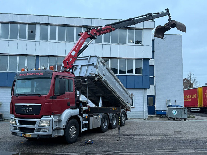 MAN TGS 35.480 8X4 + HMF 2420-K3 REMOTE + TIPPER - Kipper, Autokran: das Bild 1 MAN TGS 35.480 8X4 + HMF 2420-K3 REMOTE + TIPPER - Kipper, Autokran: das Bild 1