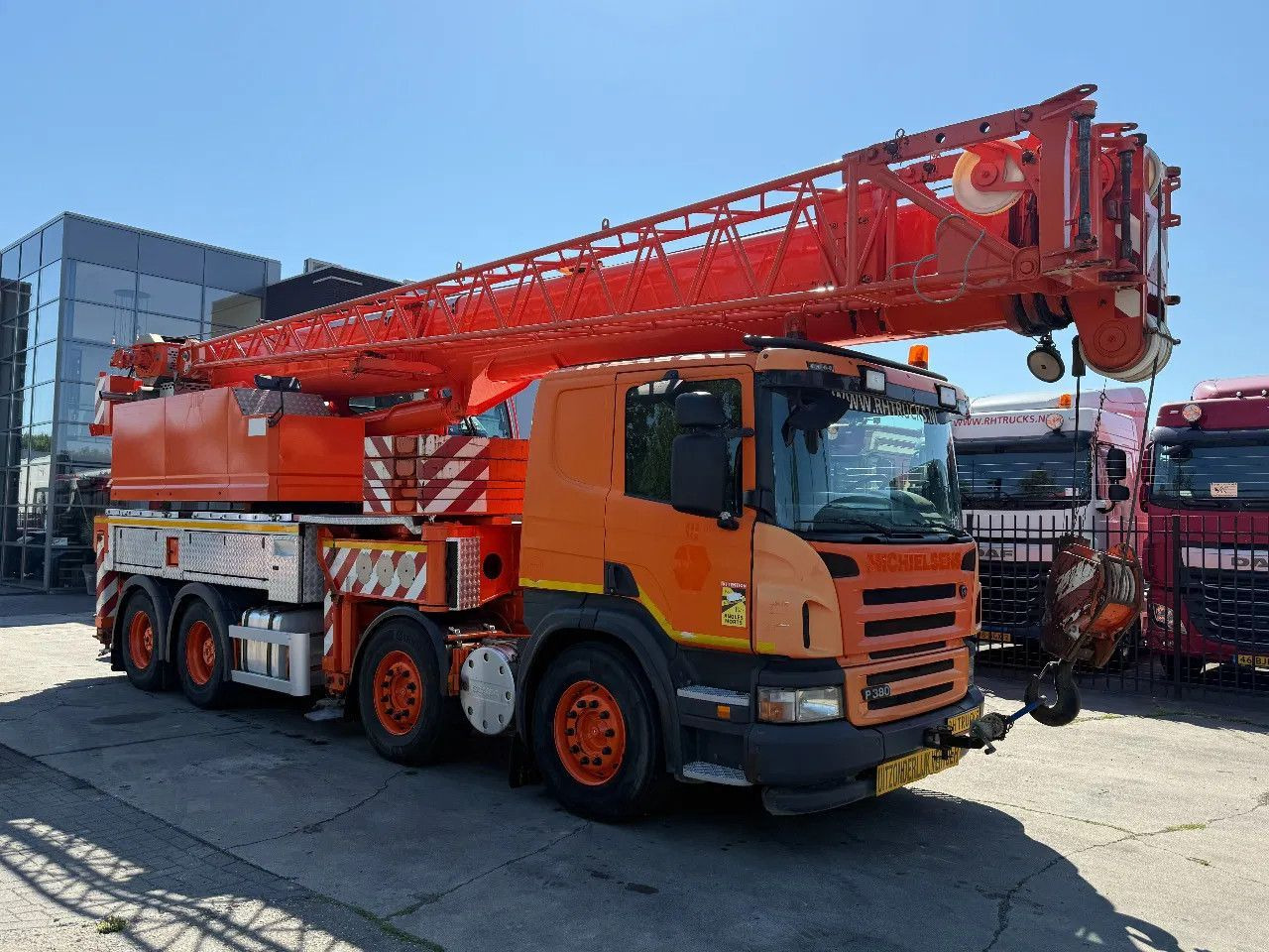 Scania P380 8X4 + FAUN HK40 + FLYJIB + BALLASTBL. 6,9 T - Autokran: das Bild 1 Scania P380 8X4 + FAUN HK40 + FLYJIB + BALLASTBL. 6,9 T - Autokran: das Bild 1