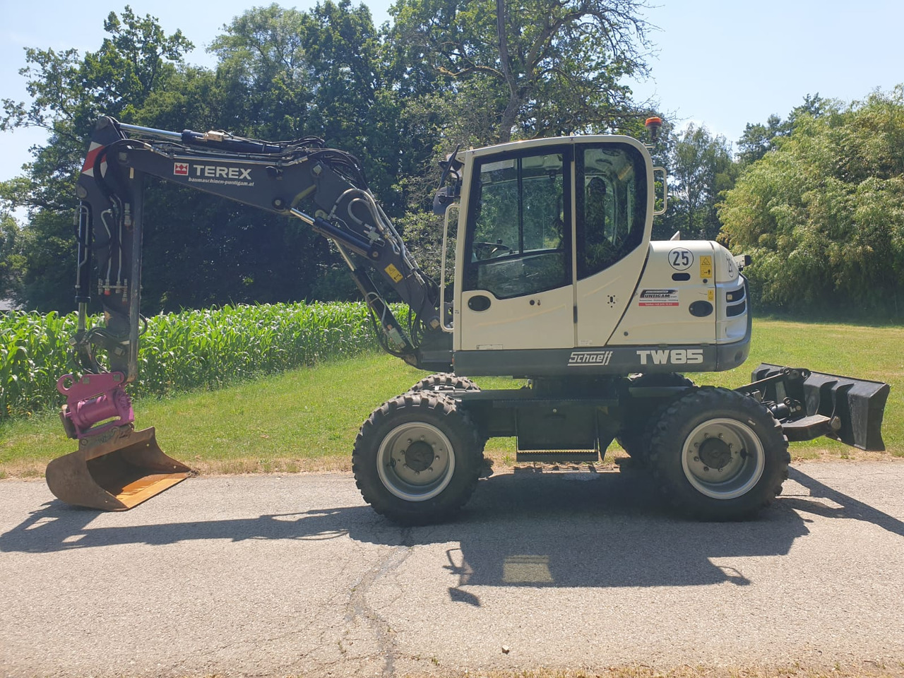 Terex TW 85 - Mobilbagger: das Bild 1 Terex TW 85 - Mobilbagger: das Bild 1