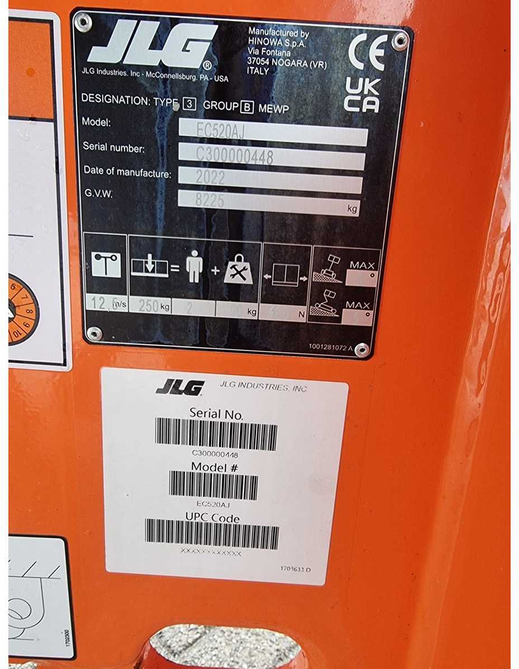 Arbeitsbühne 2022 JLG 520 AJ AERIAL WORK PLATFORM: das Bild 11