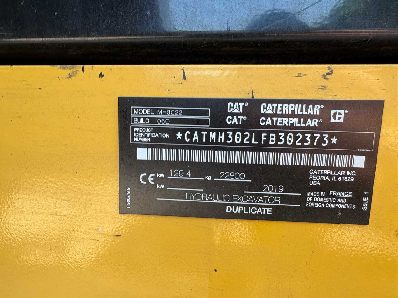 Baumaschine Caterpillar / CAT MH 3022: das Bild 31