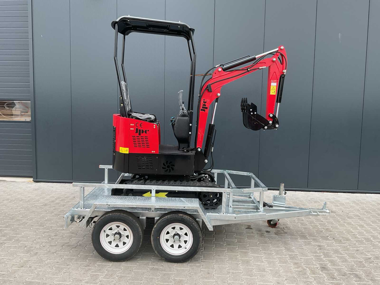 JPC HT12 met aanhangwagen - Baggerlader: das Bild 2 JPC HT12 met aanhangwagen - Baggerlader: das Bild 2