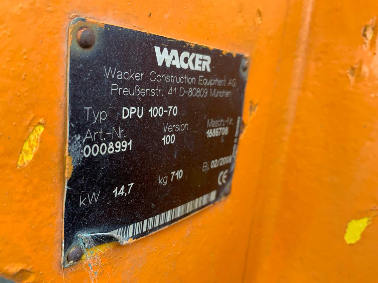 Wacker Neuson DPU 100-70 - Rüttelplatte: das Bild 5 Wacker Neuson DPU 100-70 - Rüttelplatte: das Bild 5