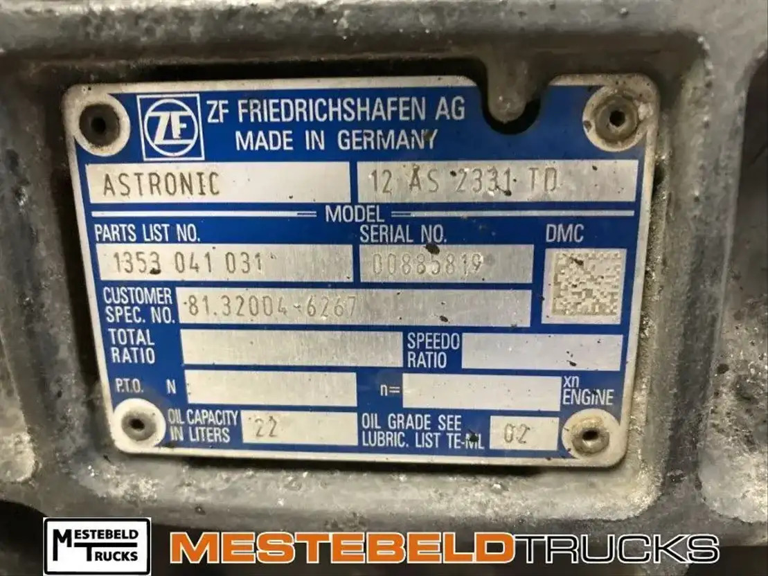 MAN Versn bak 12 AS 2130 TD - Getriebe und Teile für LKW: das Bild 5 MAN Versn bak 12 AS 2130 TD - Getriebe und Teile für LKW: das Bild 5