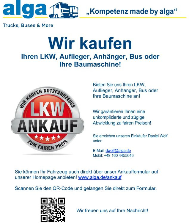 Abrollkipper MAN 26.440 TGA BL 6x2, Hiab XR21S59, Klima,Lenk-Lift: das Bild 9