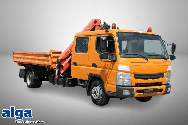Mitsubishi Fuso Canter 7C18D, Palfinger PK 7001-KA, DOKA - Kipper Transporter, Transporter mit Doppelkabine: das Bild 1 Mitsubishi Fuso Canter 7C18D, Palfinger PK 7001-KA, DOKA - Kipper Transporter, Transporter mit Doppelkabine: das Bild 1