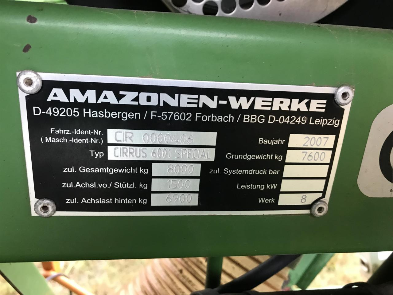 Sämaschine Amazone Cirrus 6001 Special: das Bild 12