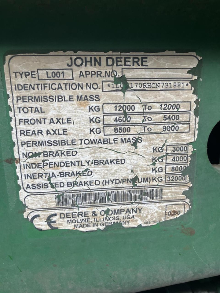 Traktor John Deere 6170R: das Bild 9