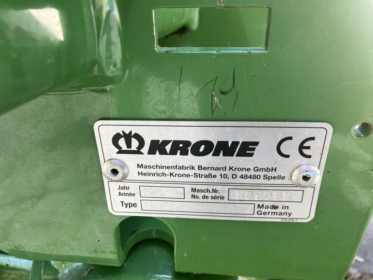 Krone EC 400 - Mähwerk: das Bild 4 Krone EC 400 - Mähwerk: das Bild 4